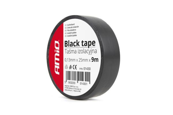 Izolačná páska, čierna 25mm x 9m (01430)