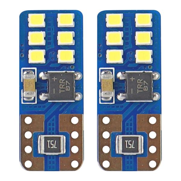 LED žiarovky CANBUS 12SMD UltraBright 2016 T10e (W5W) White 12V/24V (01638)